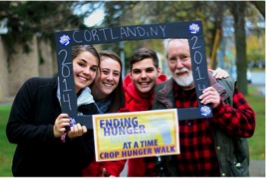 Students at Crop Walk